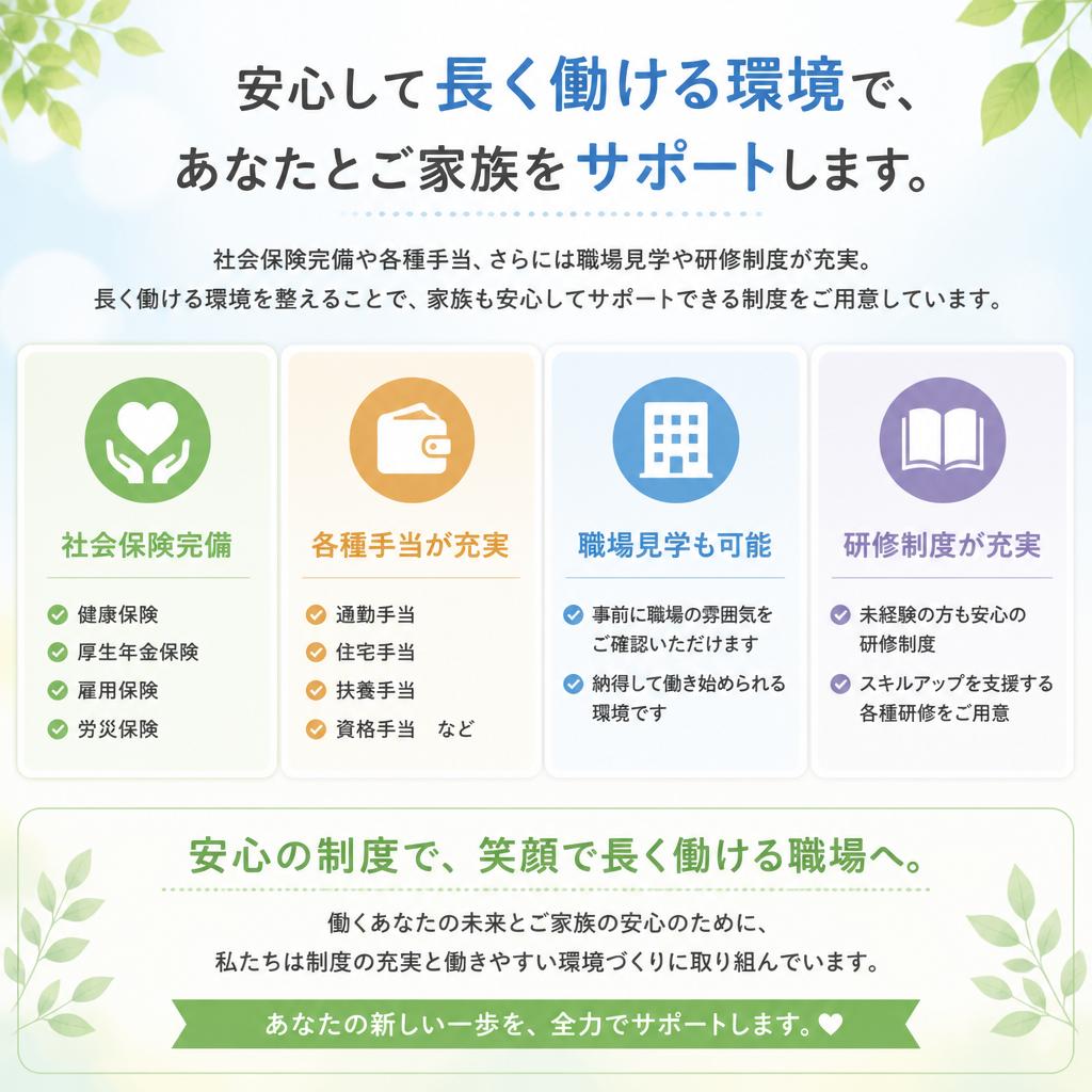 充実の福利厚生
